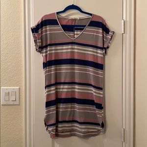 Multicolor striped dress